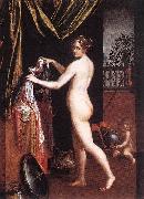 Lavinia Fontana Minerva dressing oil painting reproduction